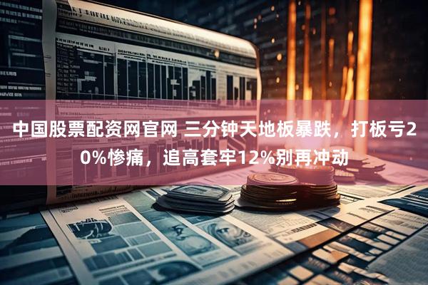 中国股票配资网官网 三分钟天地板暴跌，打板亏20%惨痛，追高套牢12%别再冲动