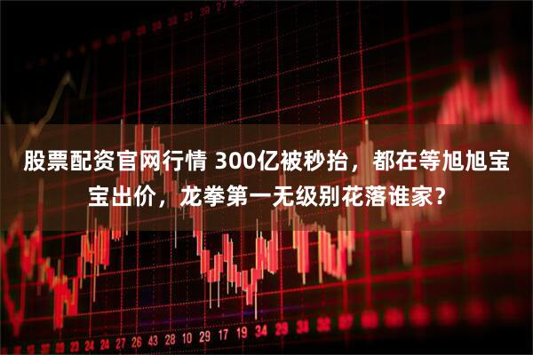 股票配资官网行情 300亿被秒抬，都在等旭旭宝宝出价，龙拳第一无级别花落谁家？
